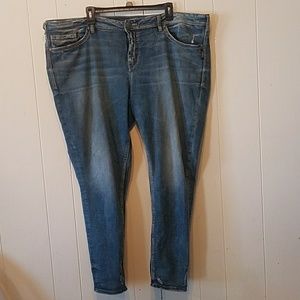 Distressed Silver Jeans